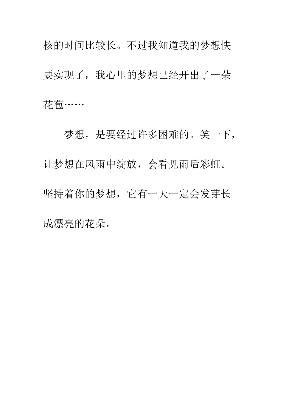 关于梦想的作文实现梦想_第3页