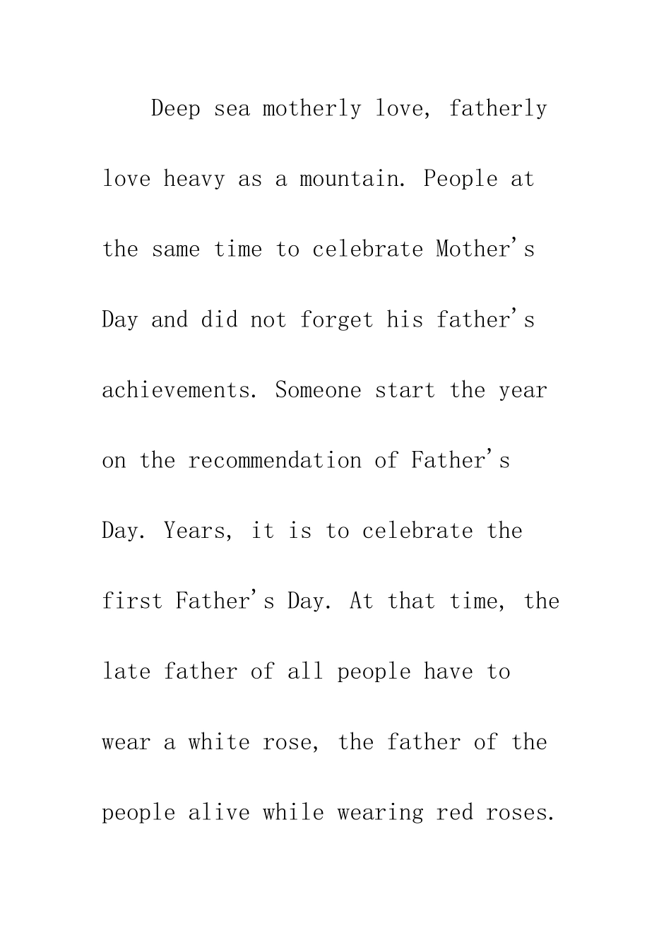 关于父亲节的节日演讲稿格式范文示例参阅--精编范文_第2页