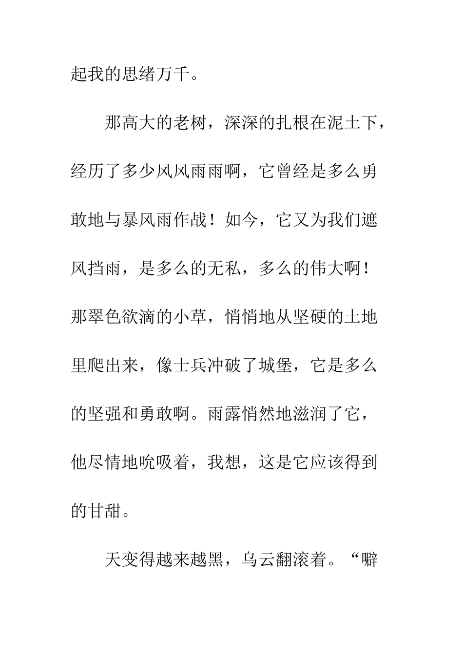 关于雨的作文品味雨中人生_第2页