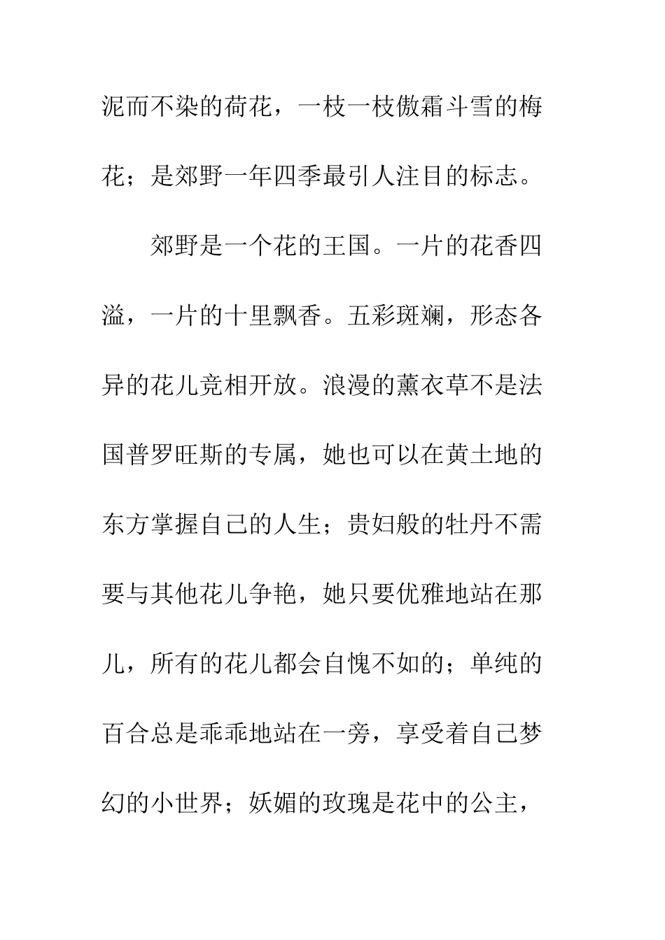 关于风景的作文多彩郊野_第2页