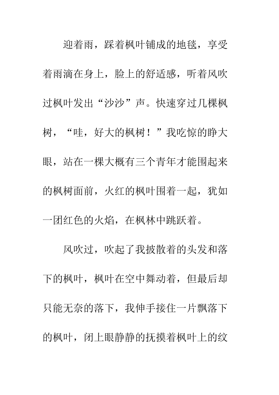 关于风景的作文那个枫林-“美”如画_第2页