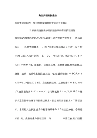 典型护理案例查