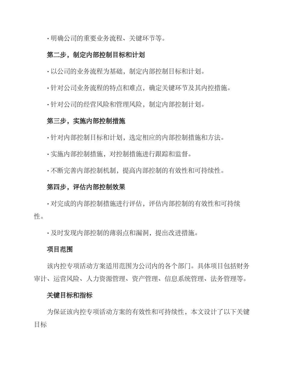 内控专项活动方案_第2页