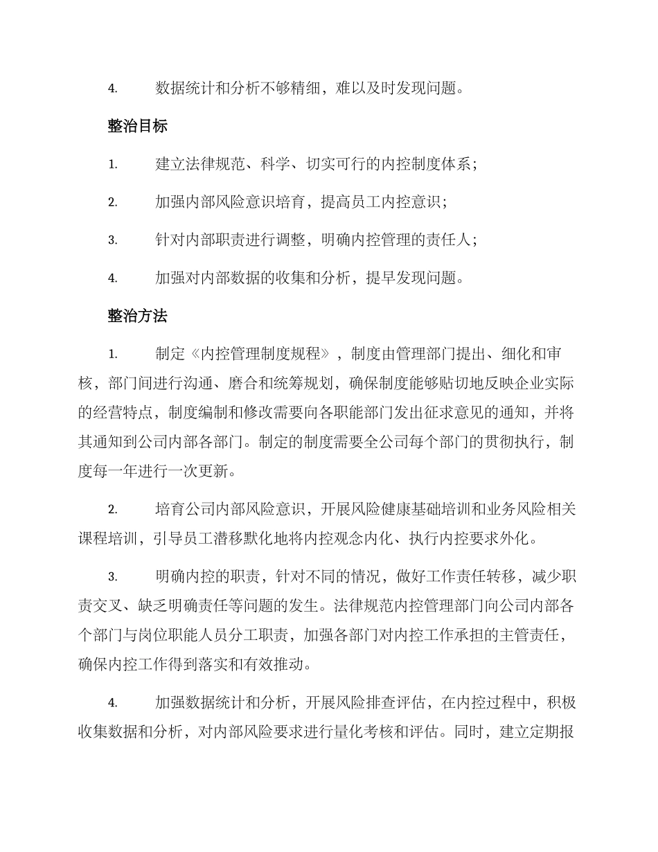 内控执行专项整治方案_第2页