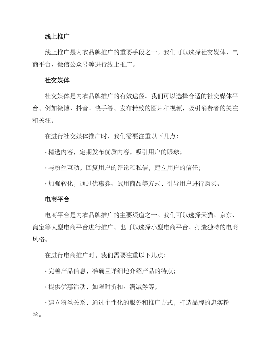 内衣品牌推广方案_第2页