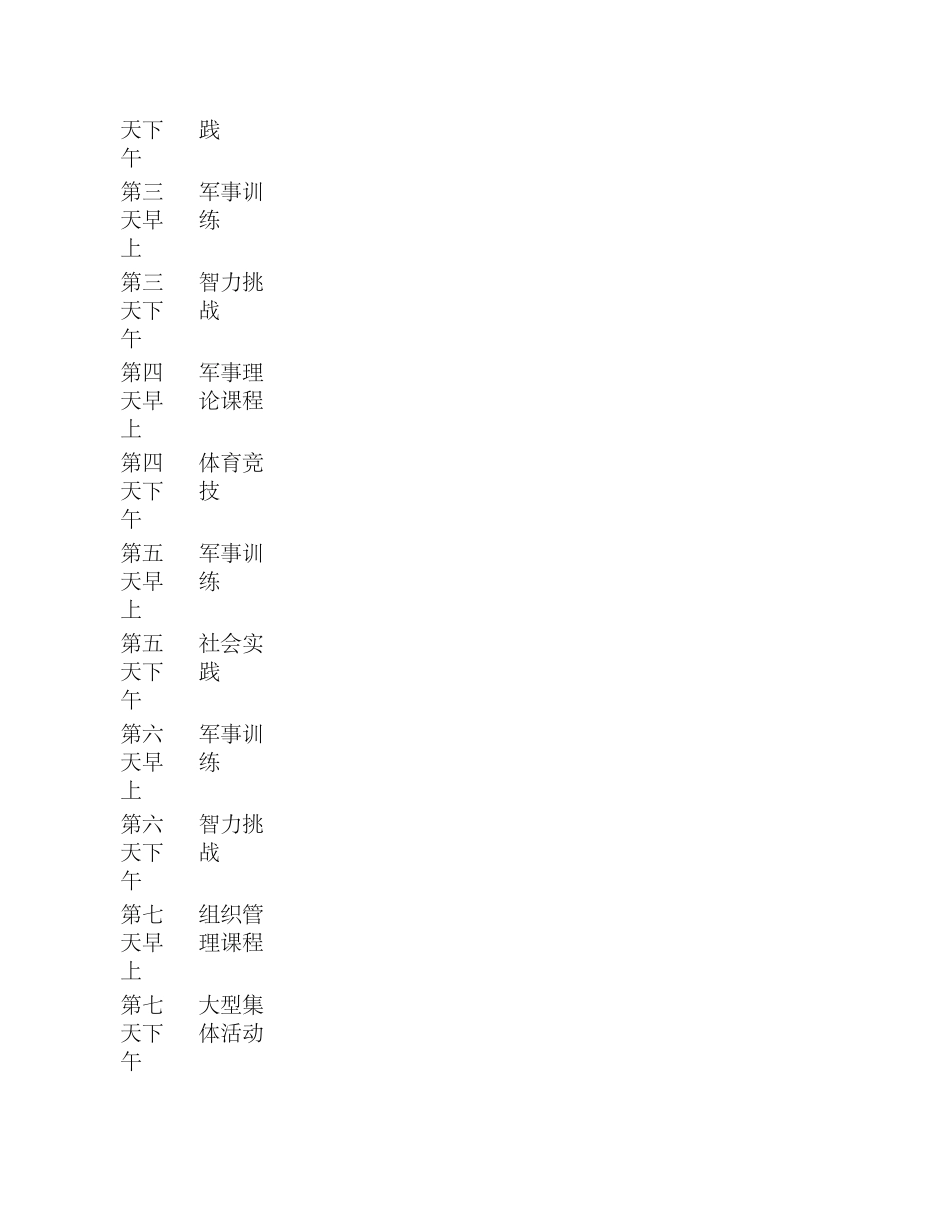 军校学员集体活动方案_第3页