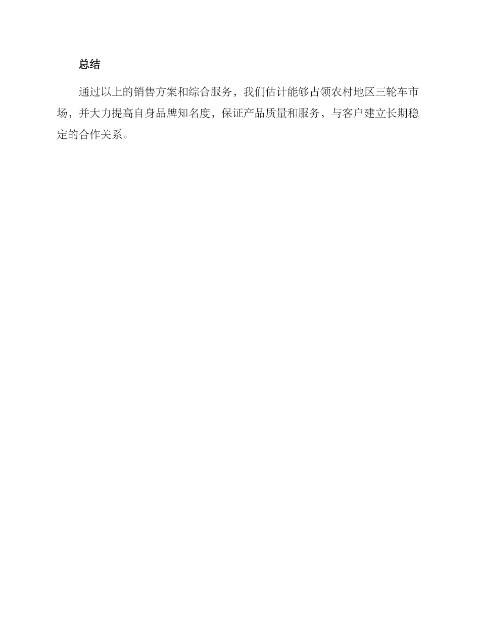 农村三轮车销售方案_第3页