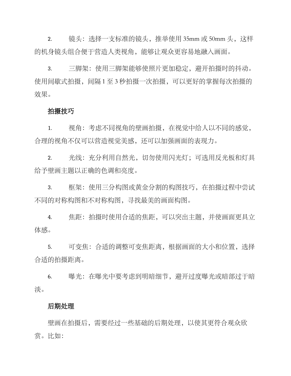 农村壁画拍摄方案_第2页