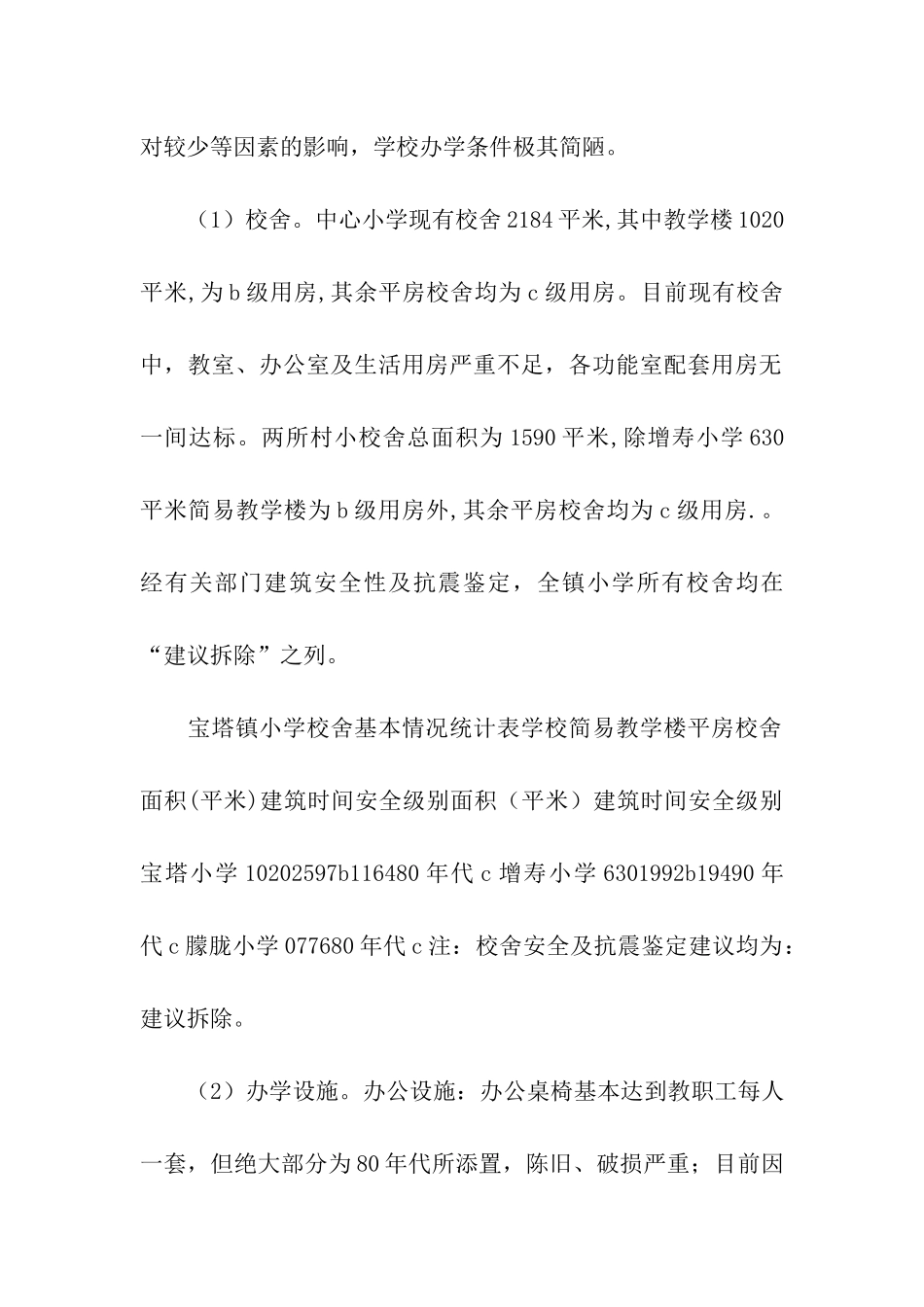 农村小学现状调查报告_第2页