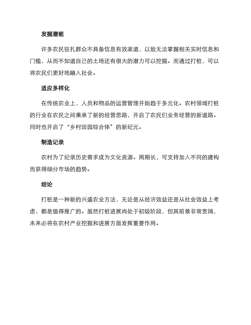 农村打桩致富方案_第3页