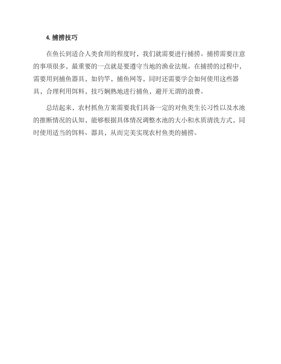 农村抓鱼方案_第2页