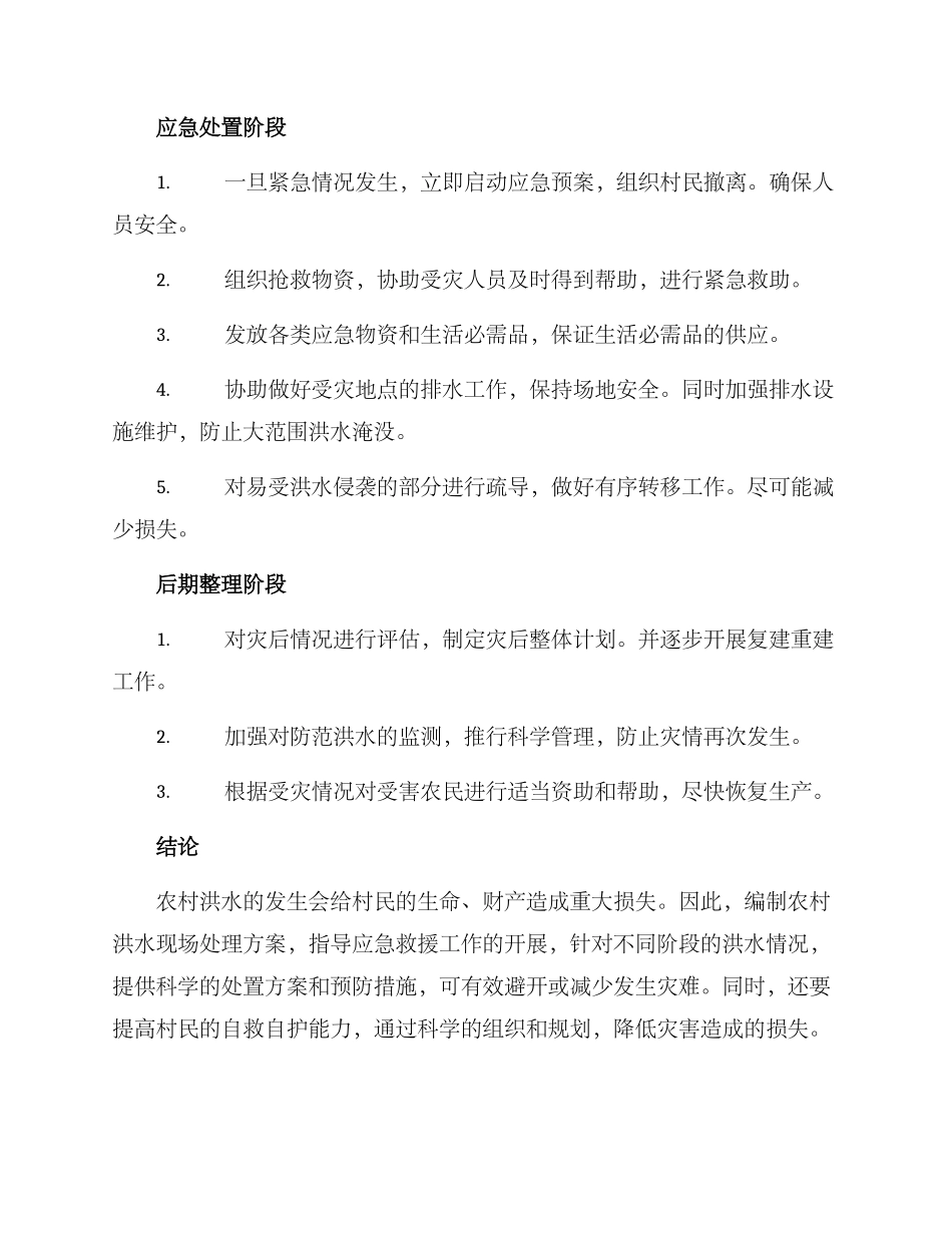 农村洪水现场处置方案_第2页