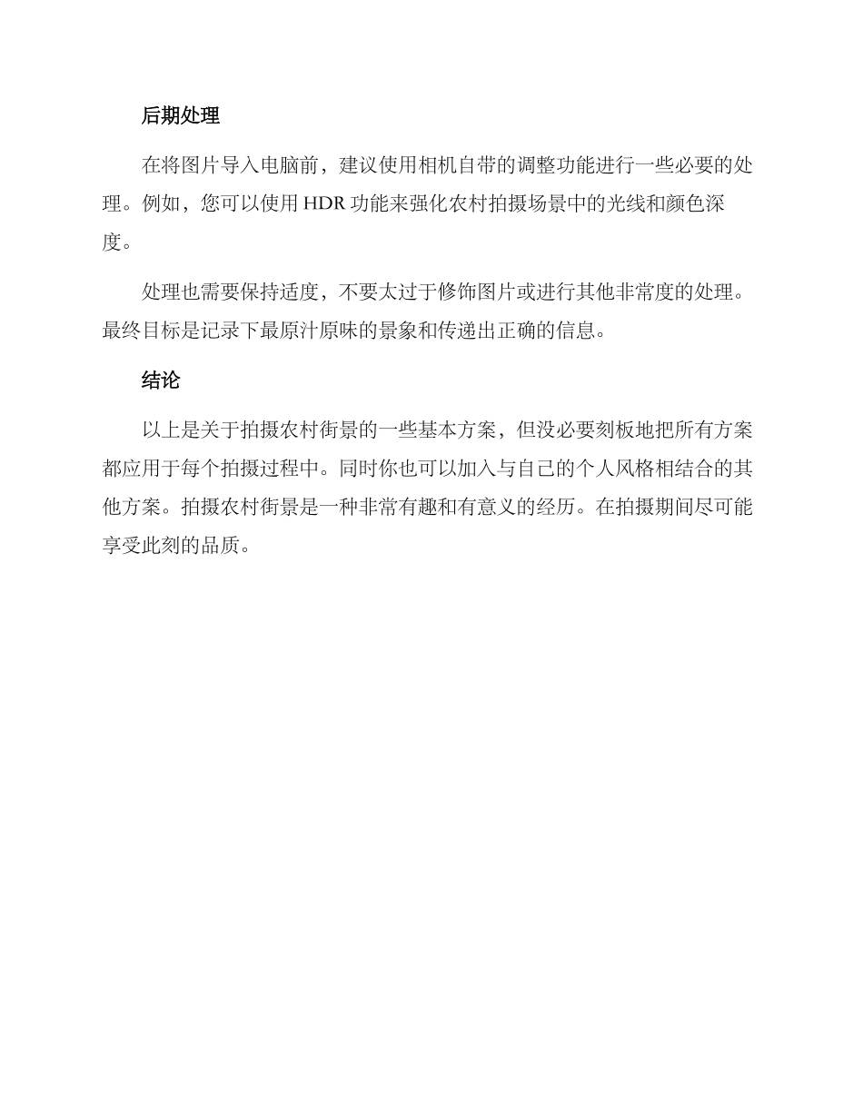 农村街景拍摄方案_第3页