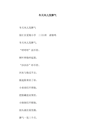 冬天风儿发脾气-3