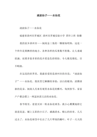 凌波仙子——水仙花-2