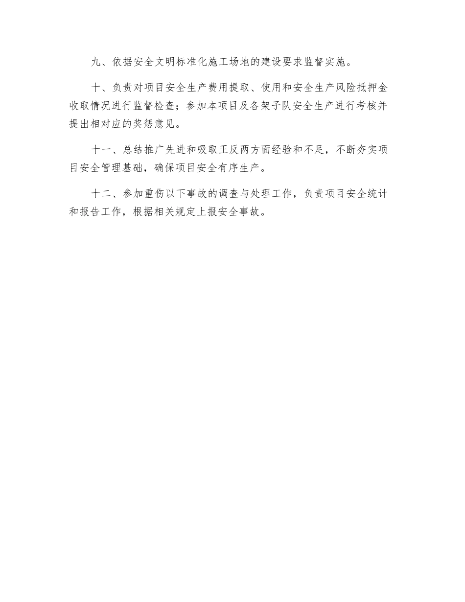 分项目部安质部安全职责_第2页