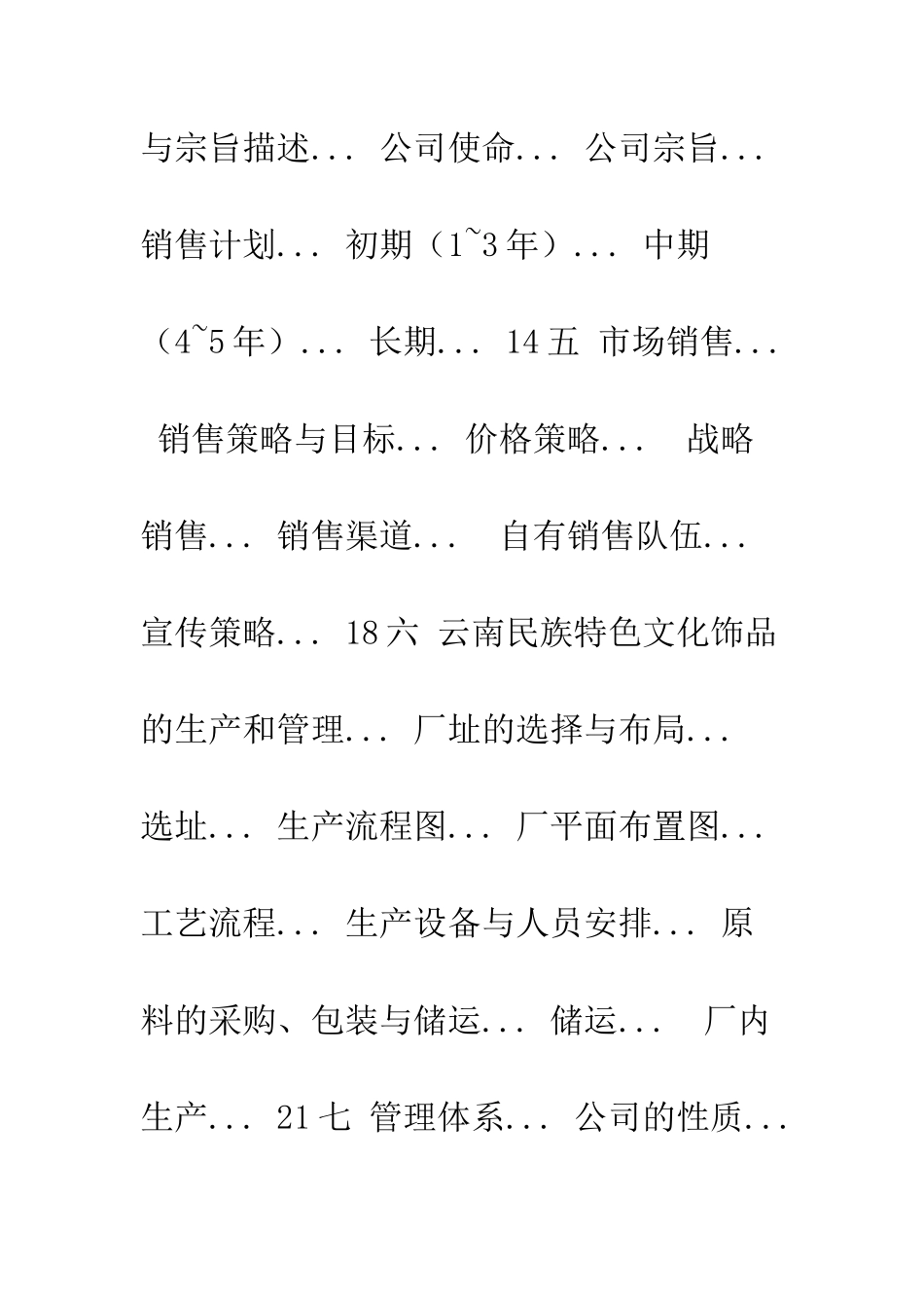 创业计划书目录及封面--精编范文_第2页