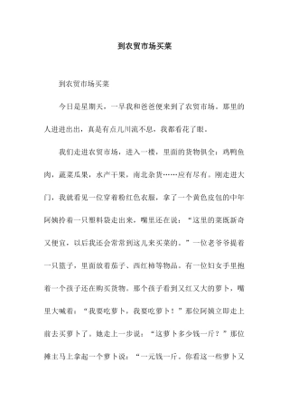 到农贸市场买菜-2