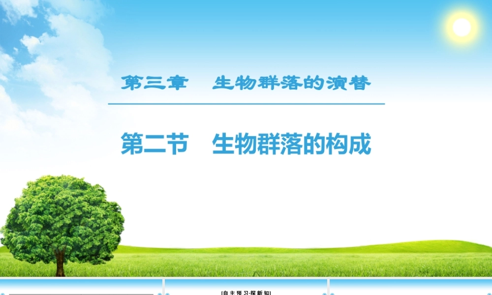 生物群落的构成