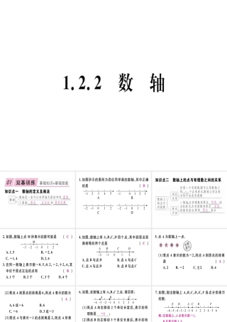 数  轴学习课件