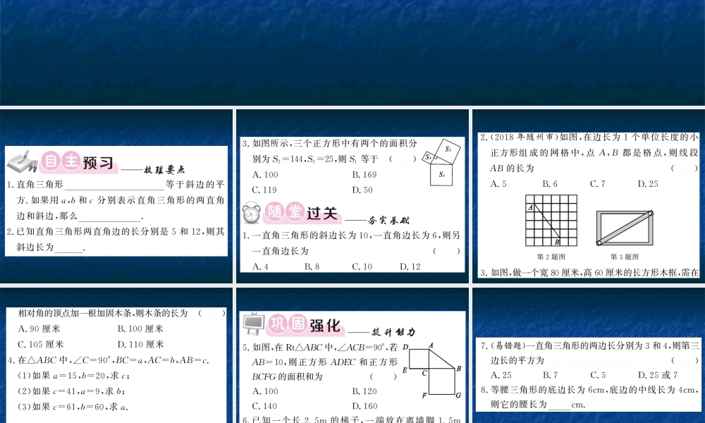 探索勾股定理（1）