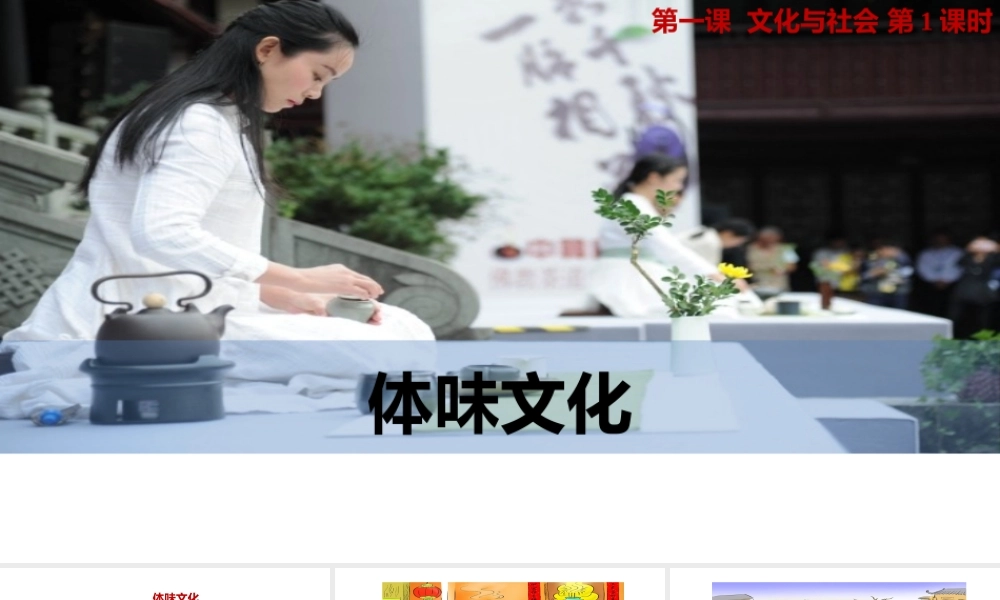 体味文化 课件2