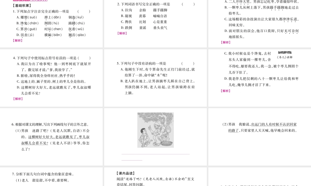 枣儿学习课件整理