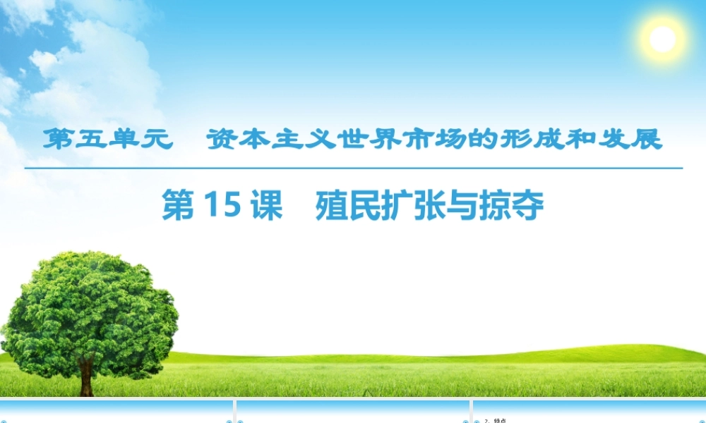 殖民扩张与掠夺