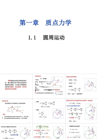质点的圆周运动
