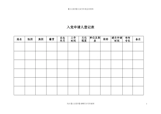 第1阶段（003）：入党申请人登记表