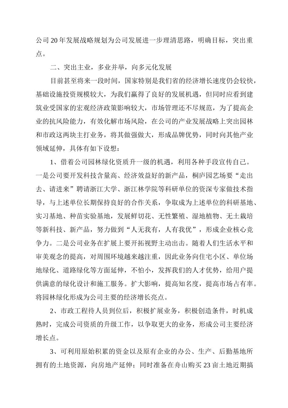 公司规划发展计划书_第2页