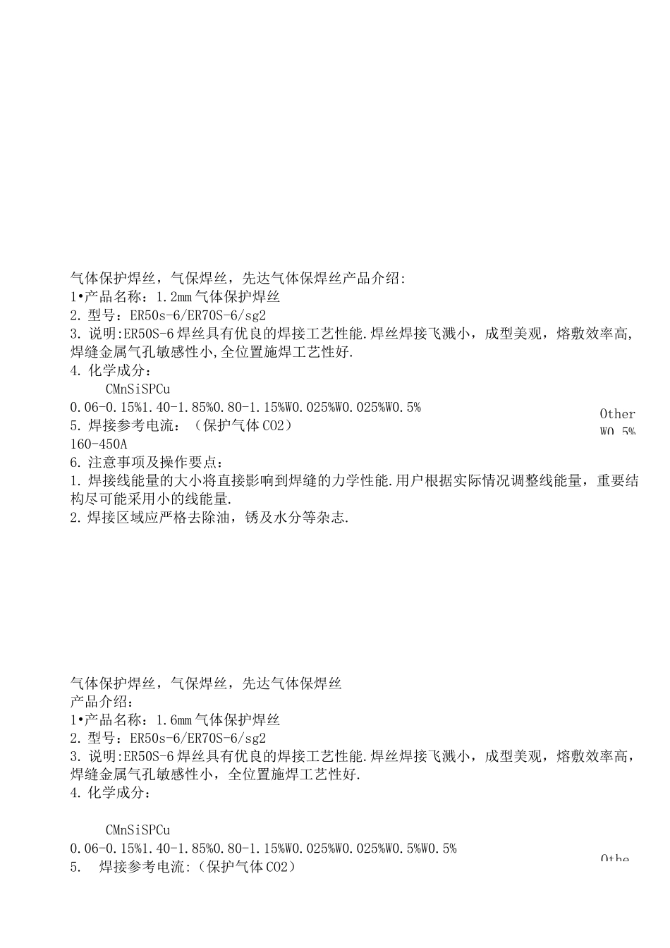 二氧化碳气保焊丝气体保护焊丝_第3页