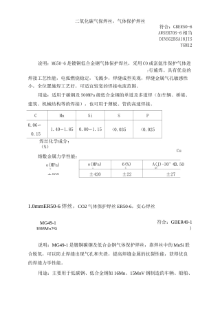 二氧化碳气保焊丝气体保护焊丝
