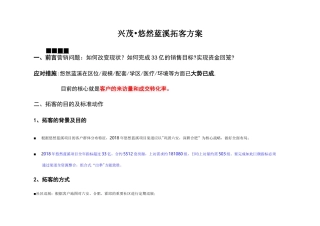 渠道拓客方案