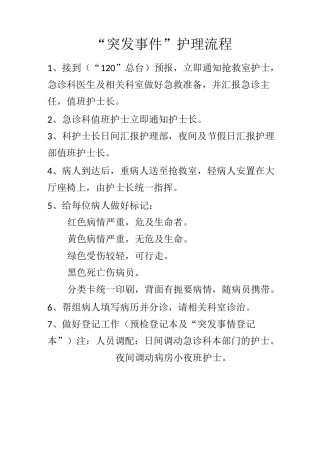 急诊科规章制度