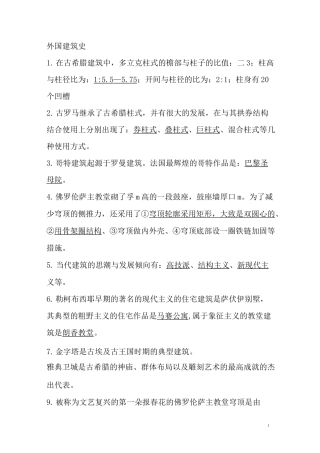 (完整版)外国建筑史试题及答案
