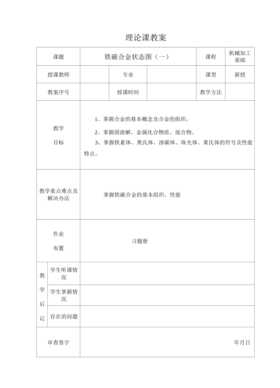(完整版)铁碳合金相图(一)_第1页