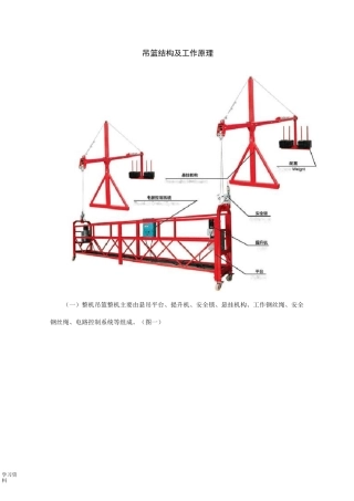 吊篮结构和工作原理