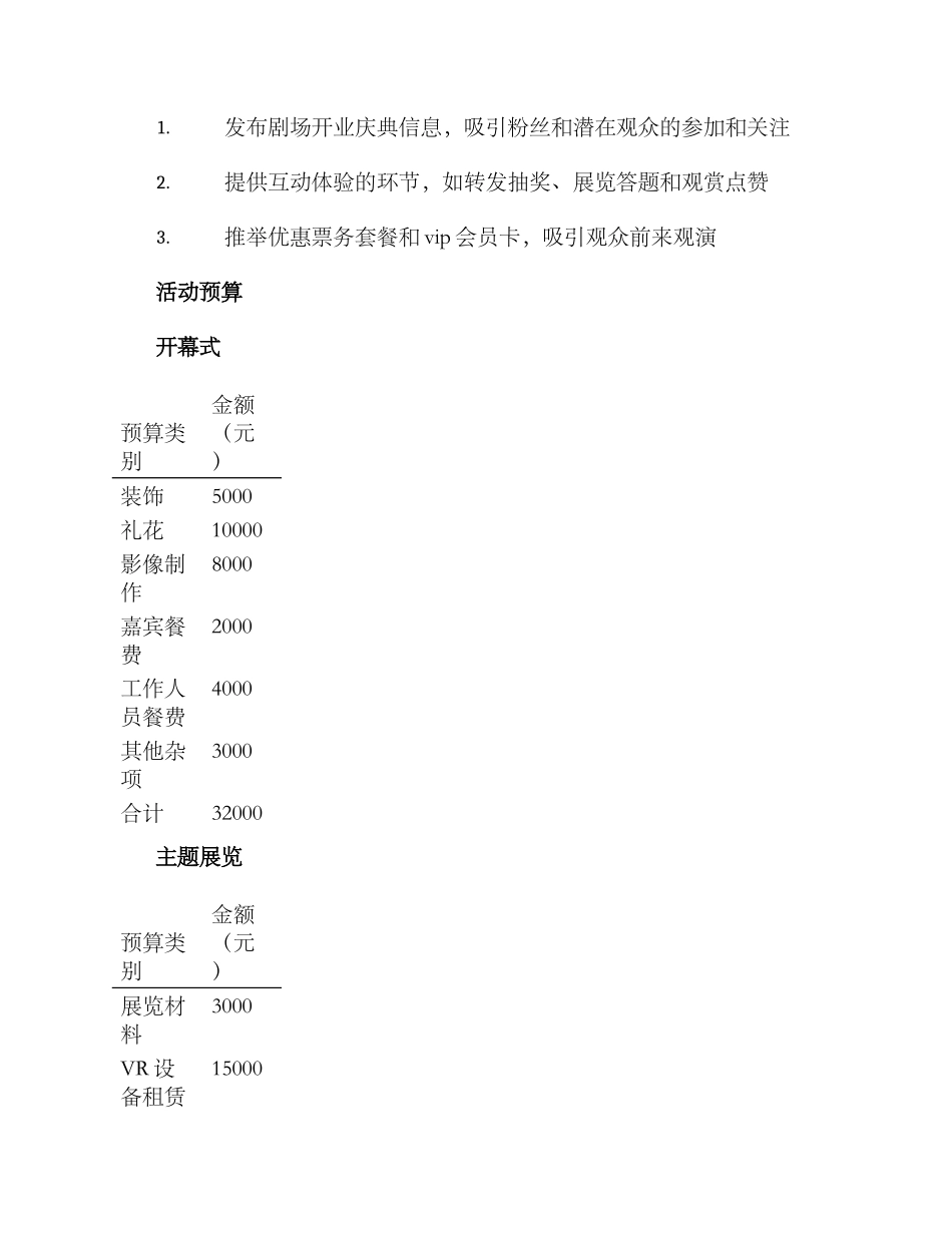 剧场开业活动方案_第3页