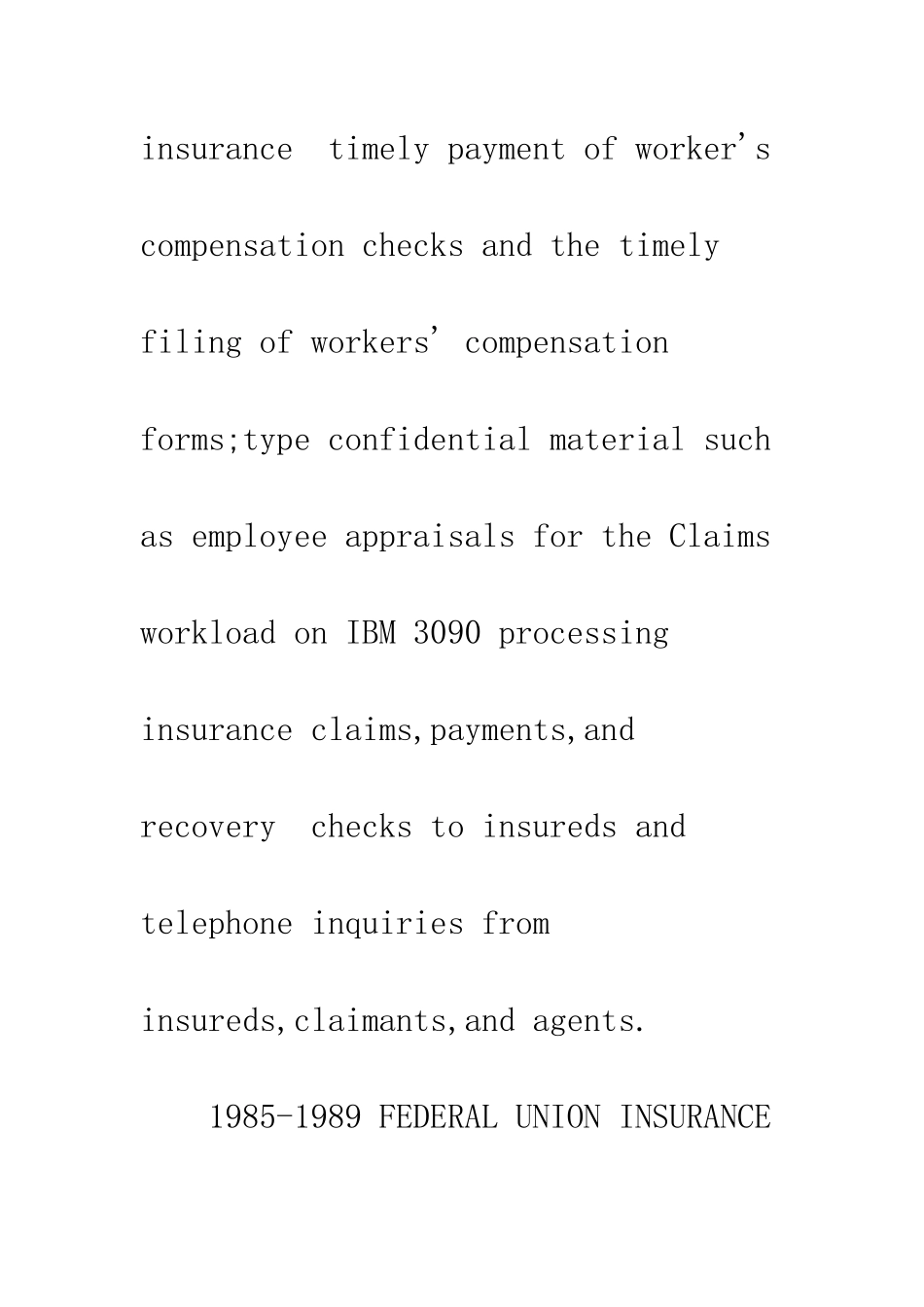 办公室文员英文简历--精编范文_第3页