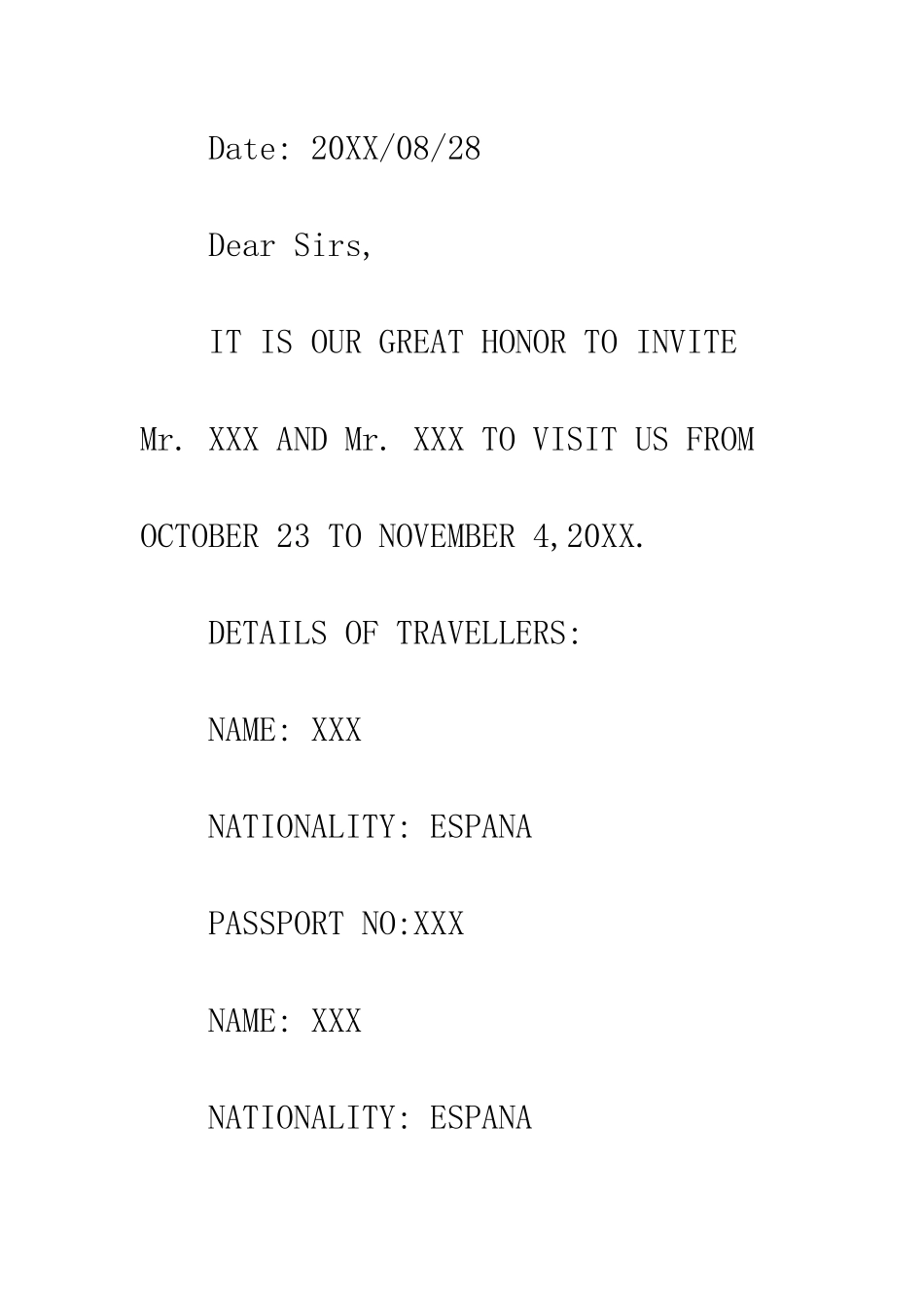 办理护照的邀请函--精编范文_第3页