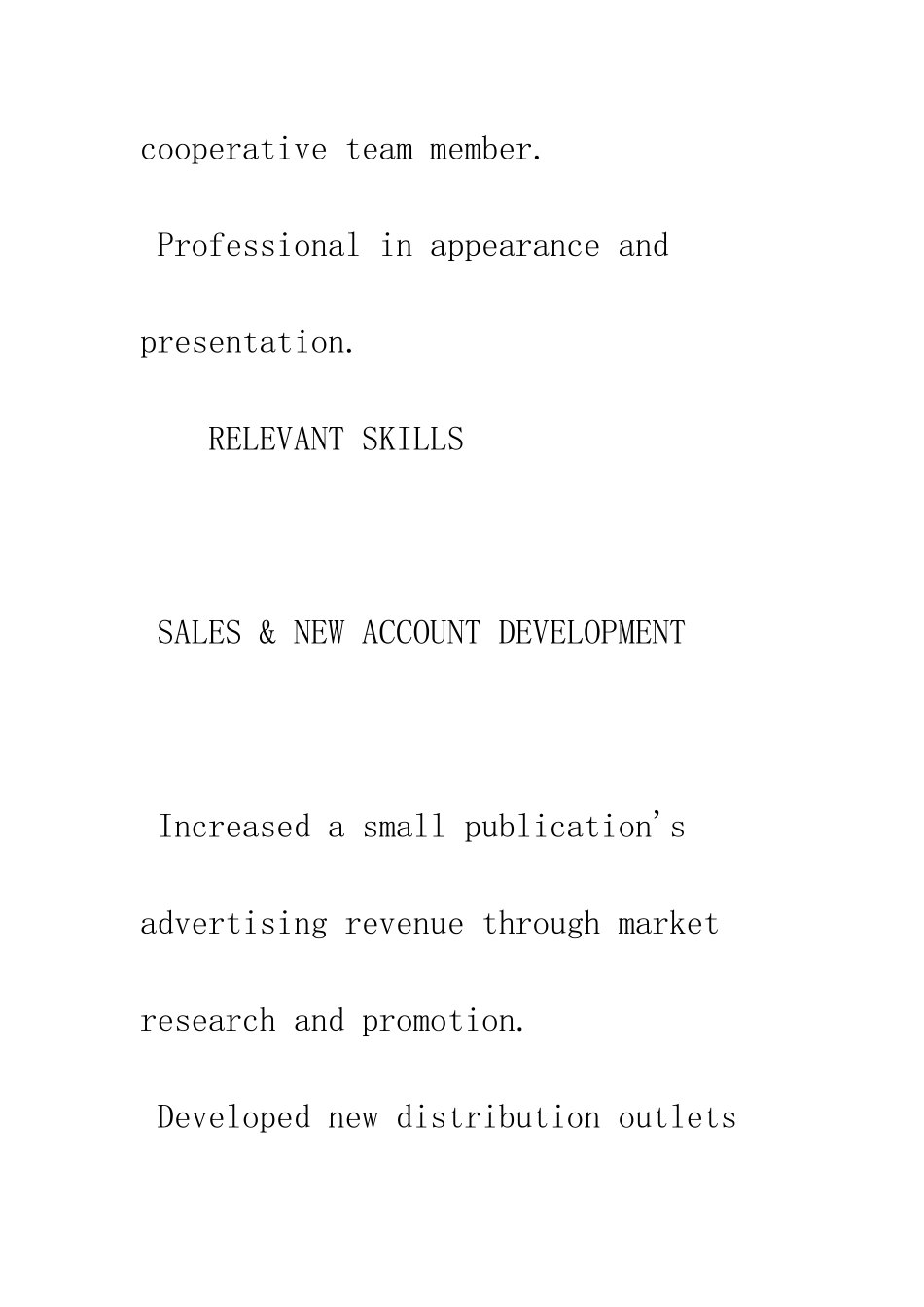 功能式英文简历--精编范文_第3页