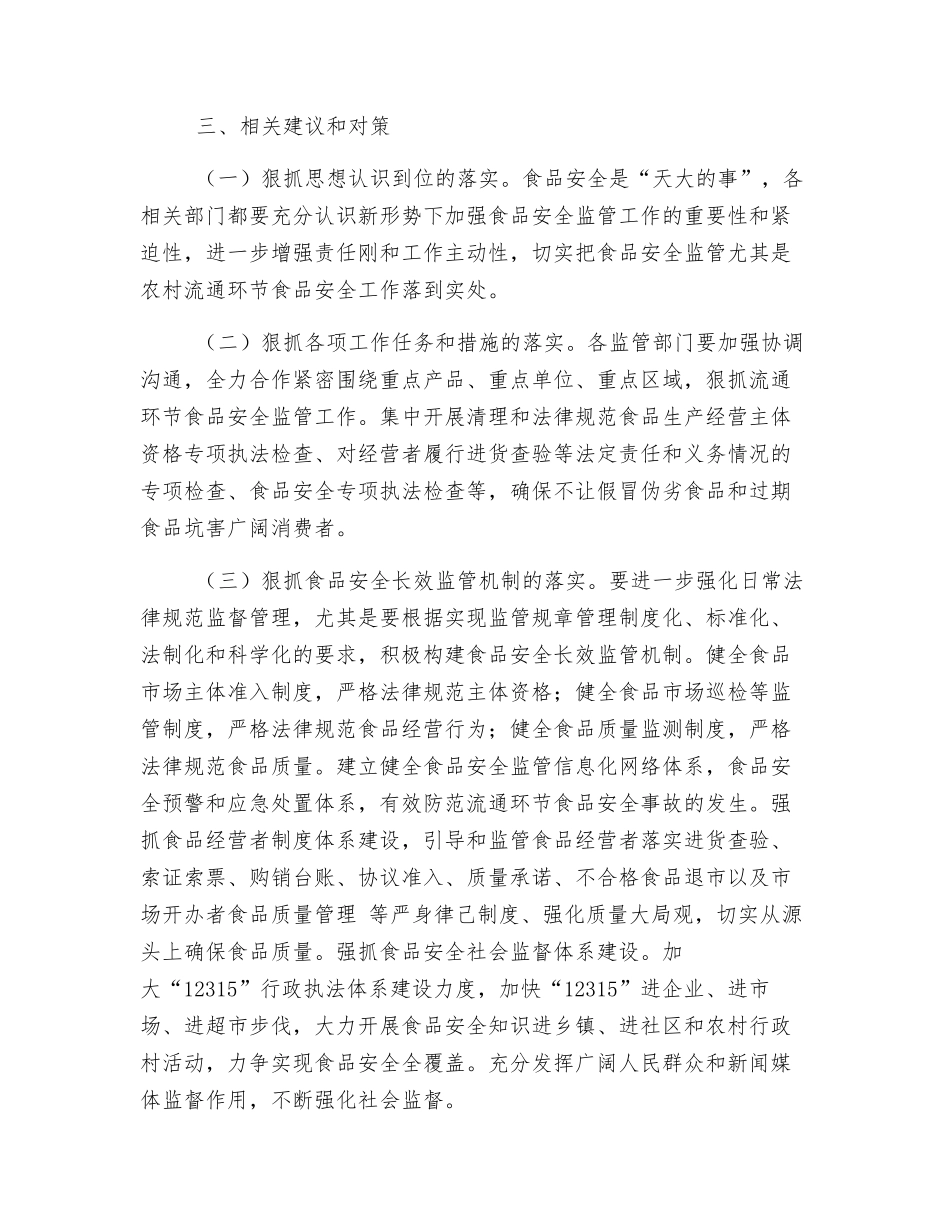 加强流通环节农村食品安全监管措施探讨_第3页