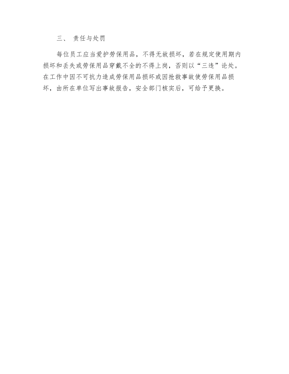 劳动保护用品使用管理暂行规定_第2页