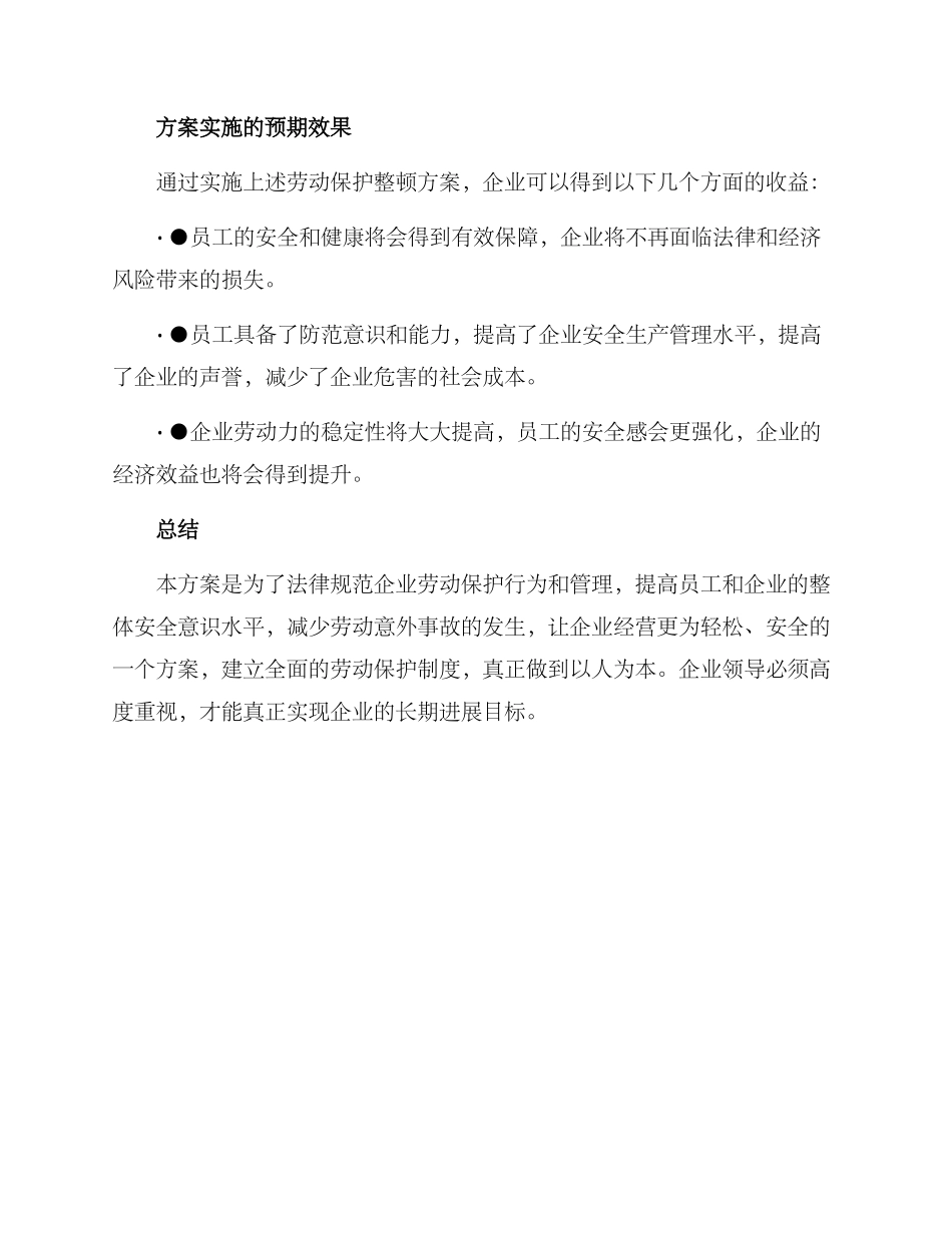 劳动保护整顿方案_第3页