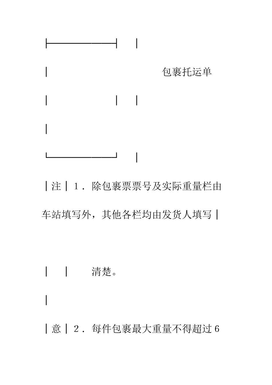 包裹托运单--精编范文_第2页
