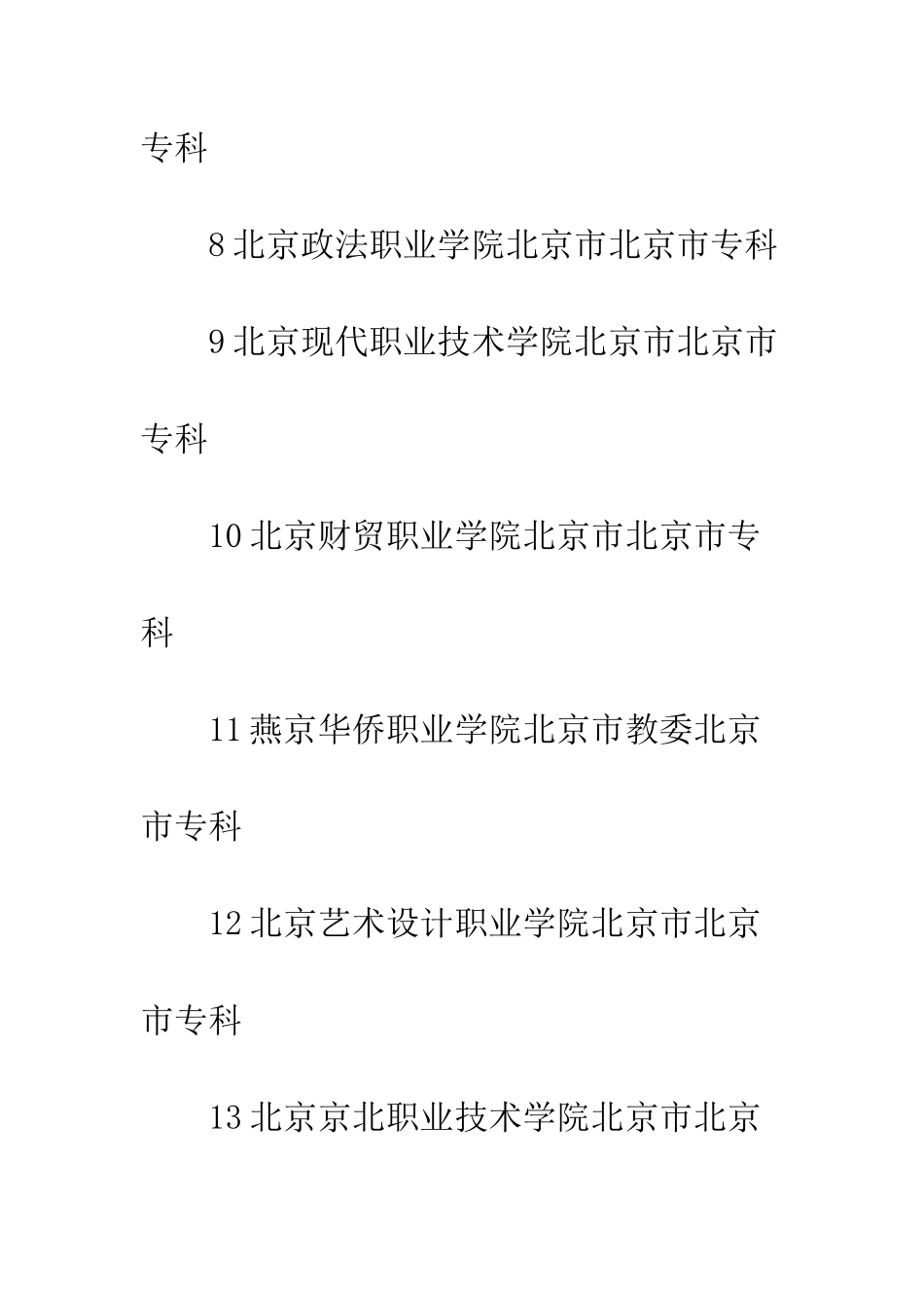 北京专科学校排名_第3页