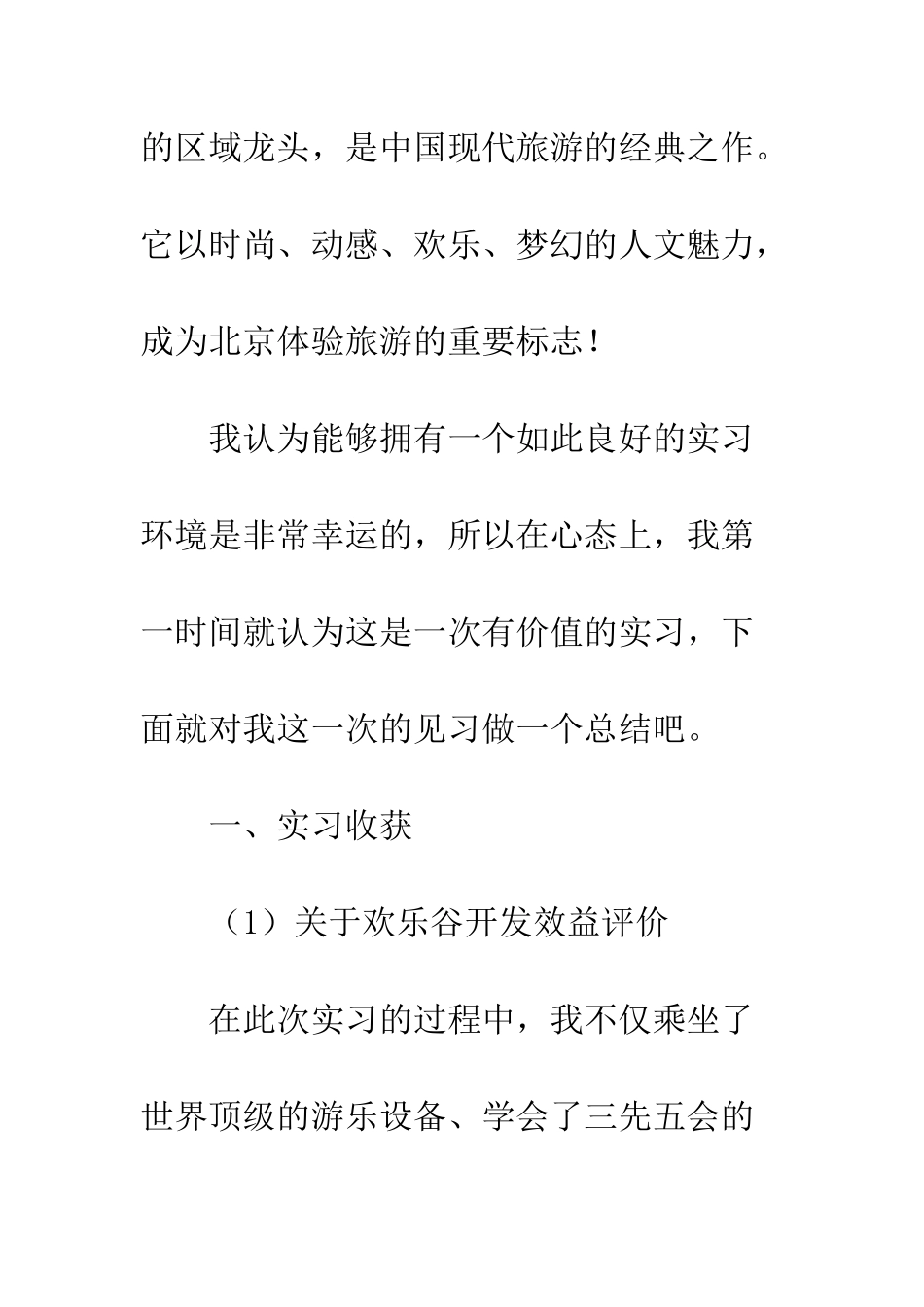 北京欢乐谷实习总结范文--精编范文_第2页