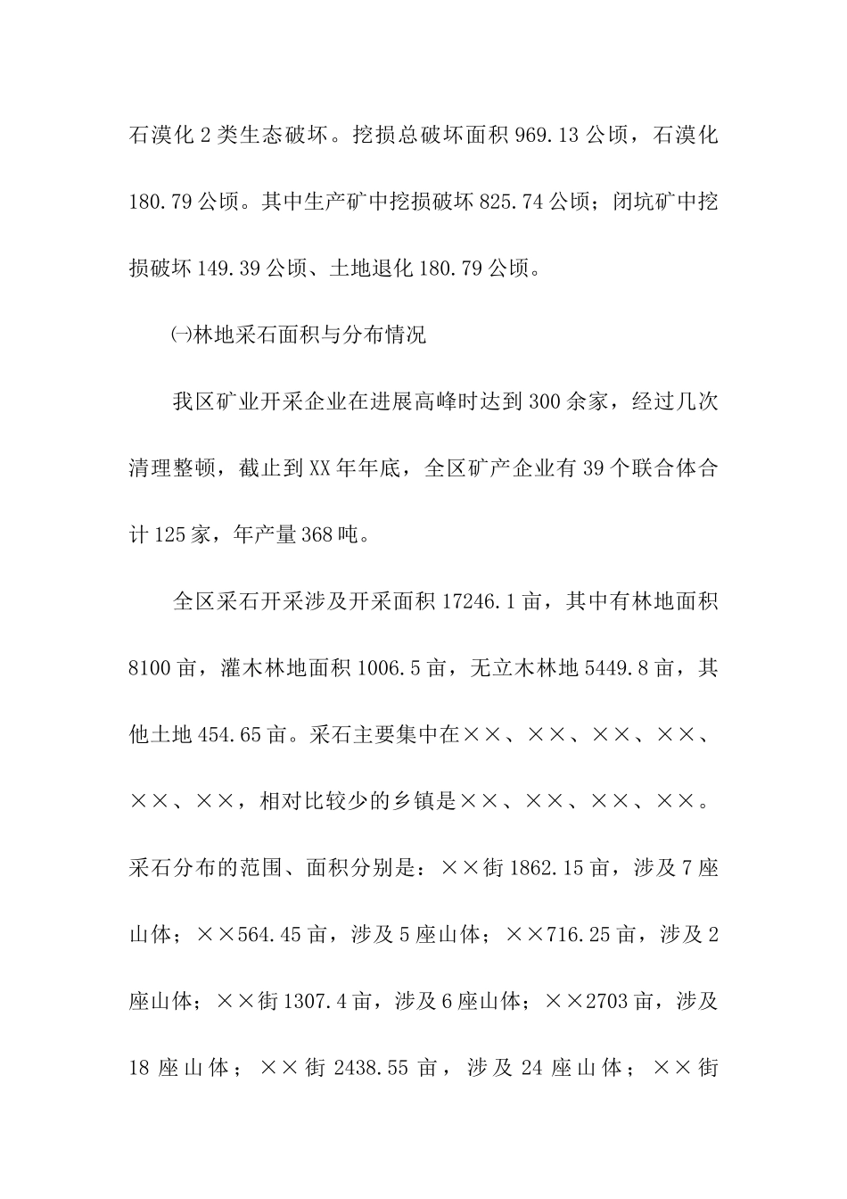 区林地采石情况调研报告_第2页