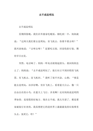 去不成昆明玩-5